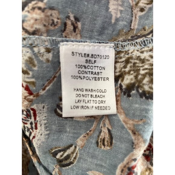 Tassels N Lace Floral Babydoll Dress W/ Lace Bell Sleeves Size S - Picture 6 of 6